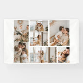 Creëer Uw eigen fotocollage 7 Spandoek (Horizontaal)