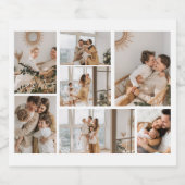 Creëer Uw eigen fotocollage 7 Sparkling Wijnetiket (Enkel label)