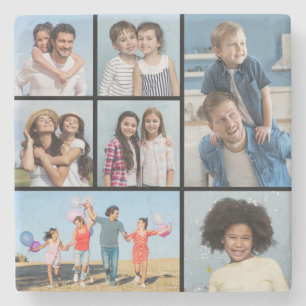 Creëer Uw eigen fotocollage 7 Stenen Onderzetter