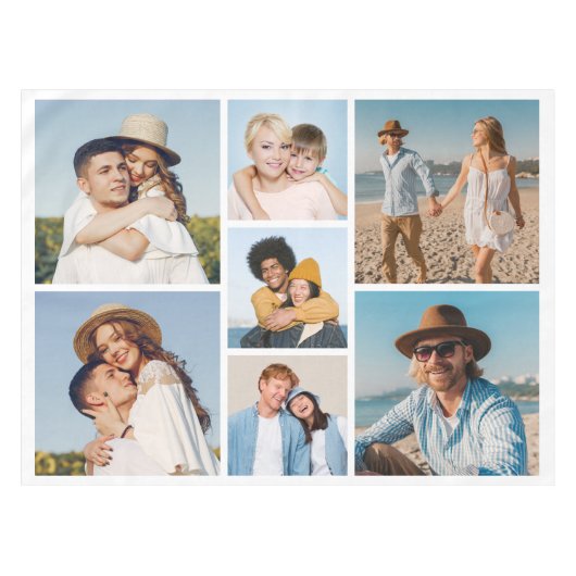 Creëer Uw eigen fotocollage 7 Tafelkleed (Voorkant (Horizontaal))