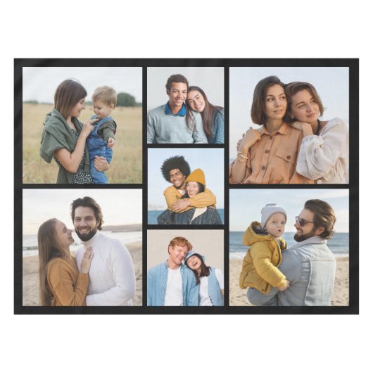 Creëer Uw eigen fotocollage 7 Tafelkleed (Voorkant (Horizontaal))