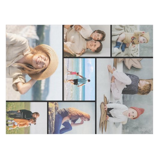 Creëer Uw eigen fotocollage 7 Tafelkleed (Voorkant (Horizontaal))