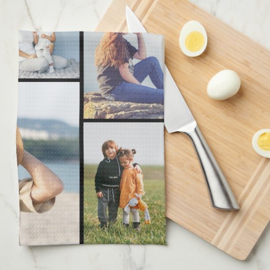 Creëer Uw eigen fotocollage 7 Theedoek (Quarter Fold)