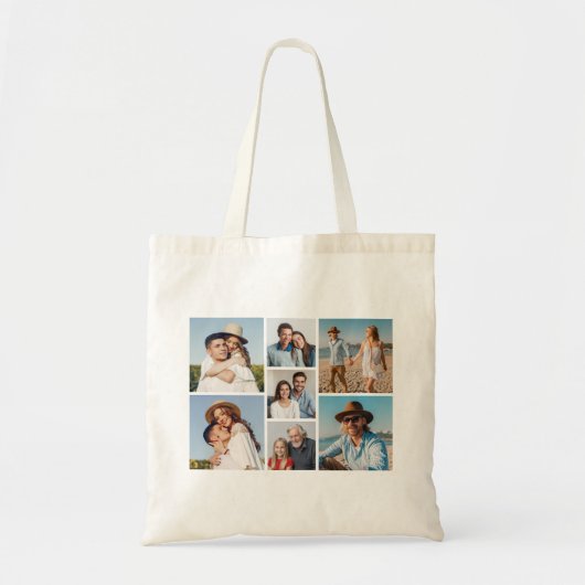 Creëer Uw eigen fotocollage 7 Tote Bag (Voorkant)