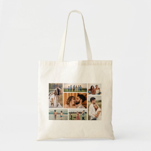 Creëer Uw eigen fotocollage 7 Tote Bag (Voorkant)