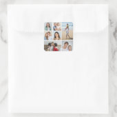 Creëer Uw eigen fotocollage 7 Vierkante Sticker (Tas)