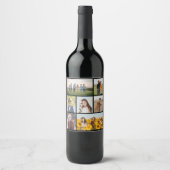 Creëer Uw eigen fotocollage 7 Wijn Etiket (Voorkant)