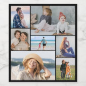 Creëer Uw eigen fotocollage 7 Wijn Etiket (Enkel label)