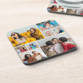 Creëer Uw eigen fotocollage 8 Bier Onderzetter (Linkerzijde)