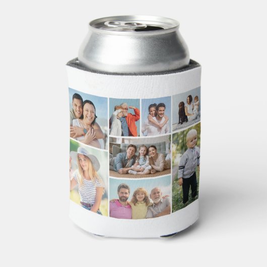 Creëer Uw eigen fotocollage 8 Blikjeskoeler (Blikje Achterkant)