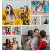 Creëer Uw eigen fotocollage 8 Douchegordijn (Voorkant)