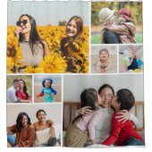 Creëer Uw eigen fotocollage 8 Douchegordijn (Voorkant)
