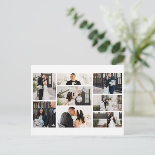 Creëer Uw eigen fotocollage 8 Feestdagenkaart (Staand voorkant)