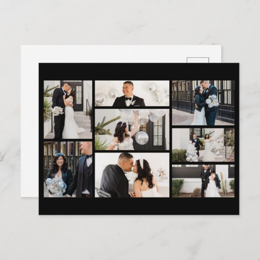 Creëer Uw eigen fotocollage 8 Feestdagenkaart (Voorkant / Achterkant)