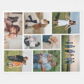 Creëer Uw eigen fotocollage 8 Fleece Deken (Voorkant (Horizontaal))