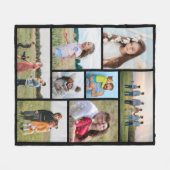 Creëer Uw eigen fotocollage 8 Fleece Deken (Voorkant (Horizontaal))