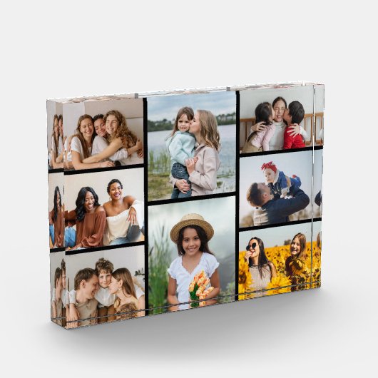 Creëer Uw eigen fotocollage 8 Fotoblokken (Links)