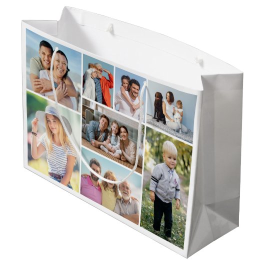 Creëer Uw eigen fotocollage 8 Groot Cadeauzakje (Achterkant Gekanteld)