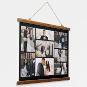 Creëer Uw eigen fotocollage 8 Hangend Wandkleed (Gebogen)