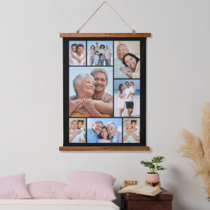 Creëer Uw eigen fotocollage 8 Hangend Wandkleed