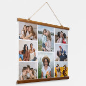 Creëer Uw eigen fotocollage 8 Hangend Wandkleed (Gebogen)