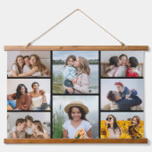 Creëer Uw eigen fotocollage 8 Hangend Wandkleed (Voorkant)