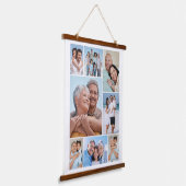 Creëer Uw eigen fotocollage 8 Hangend Wandkleed (Gebogen)