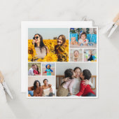 Creëer Uw eigen fotocollage 8 Kaart (Voorkant / Achterkant in situ)