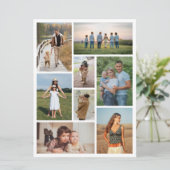 Creëer Uw eigen fotocollage 8 Kaart (Staand voorkant)