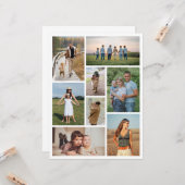 Creëer Uw eigen fotocollage 8 Kaart (Voorkant / Achterkant in situ)