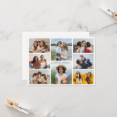 Creëer Uw eigen fotocollage 8 Kaart (Voorkant / Achterkant in situ)