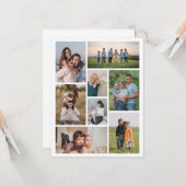 Creëer Uw eigen fotocollage 8 Kaart (Voorkant / Achterkant in situ)