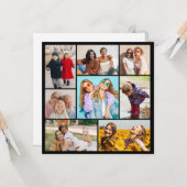 Creëer Uw eigen fotocollage 8 Kaart (Voorkant / Achterkant in situ)