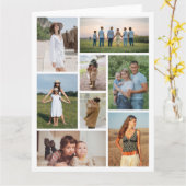 Creëer Uw eigen fotocollage 8 Kaart (Gele Bloem)