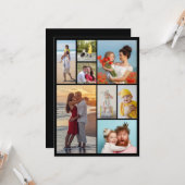 Creëer Uw eigen fotocollage 8 Kaart (Voorkant / Achterkant in situ)