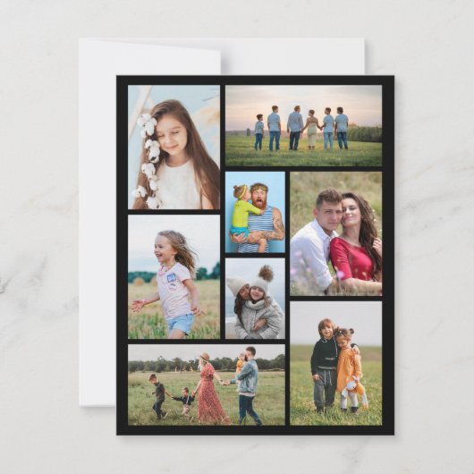 Creëer Uw eigen fotocollage 8 Kaart (Voorkant)