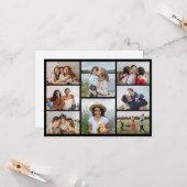 Creëer Uw eigen fotocollage 8 Kaart (Voorkant / Achterkant in situ)