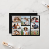 Creëer Uw eigen fotocollage 8 Kaart (Voorkant / Achterkant in situ)
