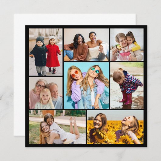 Creëer Uw eigen fotocollage 8 Kaart (Voorkant / Achterkant)