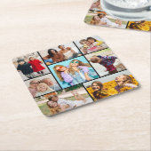 Creëer Uw eigen fotocollage 8 Kartonnen Onderzetters (Schuin)