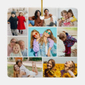 Creëer Uw eigen fotocollage 8 Keramisch Ornament (Achterkant)