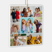 Creëer Uw eigen fotocollage 8 Keramisch Ornament (Rechts)