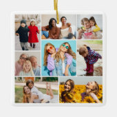 Creëer Uw eigen fotocollage 8 Keramisch Ornament (Voorkant)