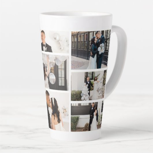 Creëer Uw eigen fotocollage 8 Latte Mok (Rechterhoek)