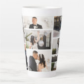 Creëer Uw eigen fotocollage 8 Latte Mok (Voorkant)