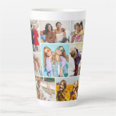 Creëer Uw eigen fotocollage 8 Latte Mok (Voorkant)