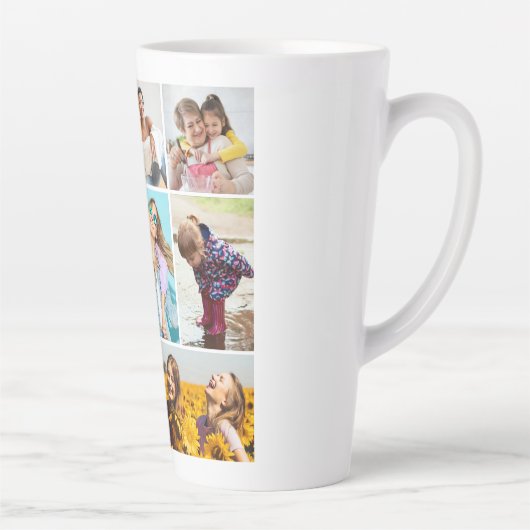 Creëer Uw eigen fotocollage 8 Latte Mok (Rechts)