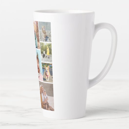 Creëer Uw eigen fotocollage 8 Latte Mok (Rechts)