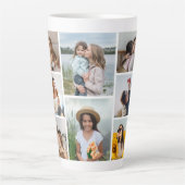 Creëer Uw eigen fotocollage 8 Latte Mok (Voorkant)
