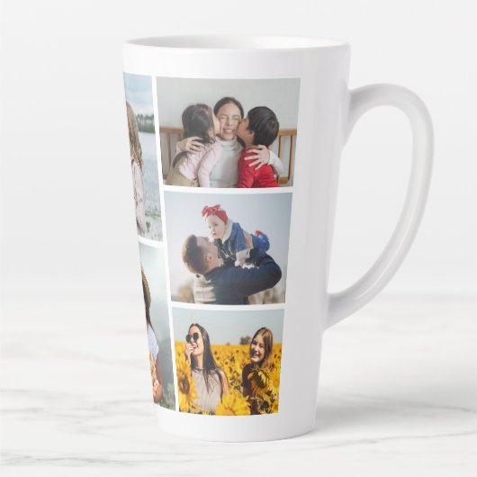 Creëer Uw eigen fotocollage 8 Latte Mok (Rechts)